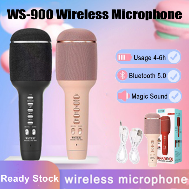 WS900 Wireless Microphone for Karaoke Bluetooth Microphone for KTV