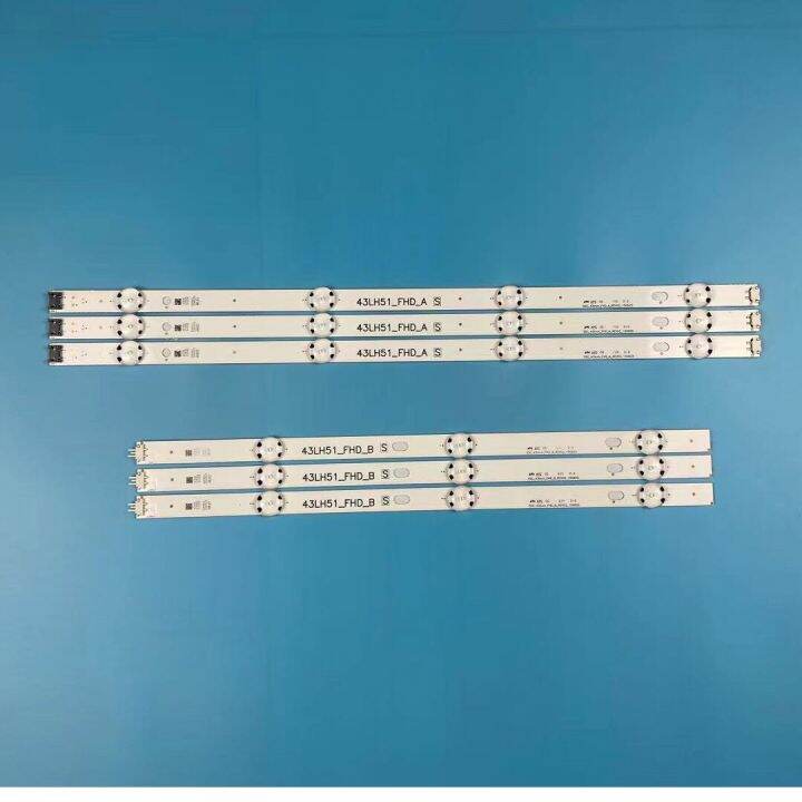 6pcs/set LED backlight strip for LG 43LF510V 43LF5100 43LH5100 43LH5700 ...