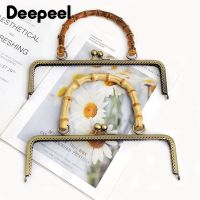 【cw】 1/2Pcs Deepeel 20/25.5cm Metal Closure Clasp Handles Purse Frame Handbag Handle Hardware Accessories ！