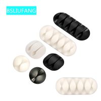 Silicone USB Cable Organizer Cable Winder Desktop Tidy Management Clips Cable Holder for Mouse Headphone Wire Organizer