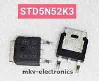 (1ตัว) 5N52K3 , D5N52K3 , STD5N52K3 , MOSFET N-CH 525V 4.4A TO-252