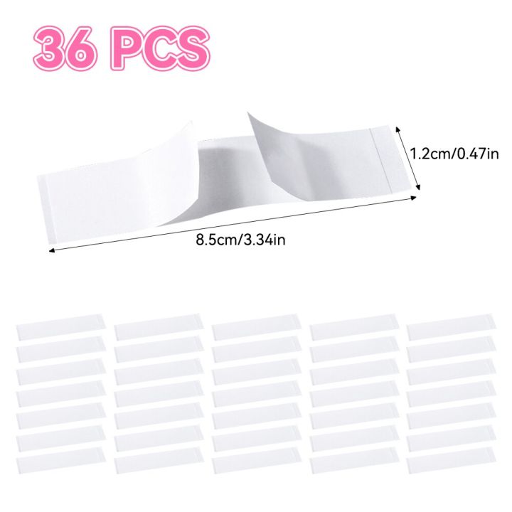 36pcs-fashion-beauty-tape-double-sided-tape-clothing-tape-body-tape-adhesive-clear-tape-for-skin-shades-butt-pads-women-dress-adhesives-tape