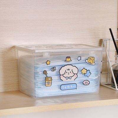 [COD] Large-capacity mask storage box with heightened finishing dust-proof multi-functional