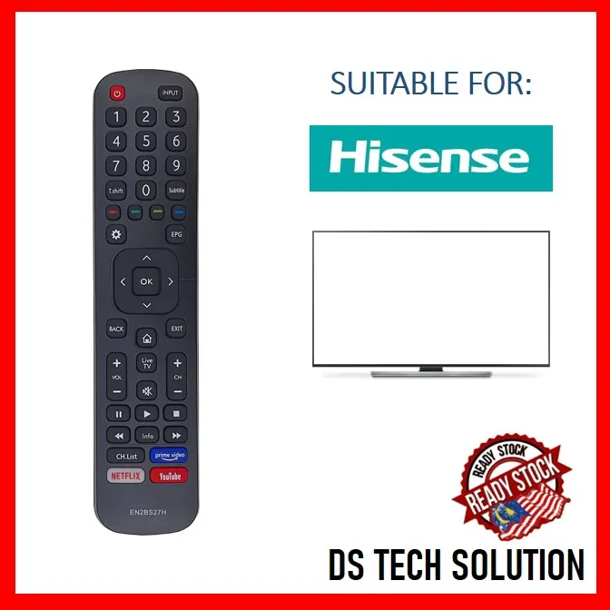 HISENSE ANDROID TV REMOTE CONTROL [M'SIA STOCK] REPLACEMENT WITH