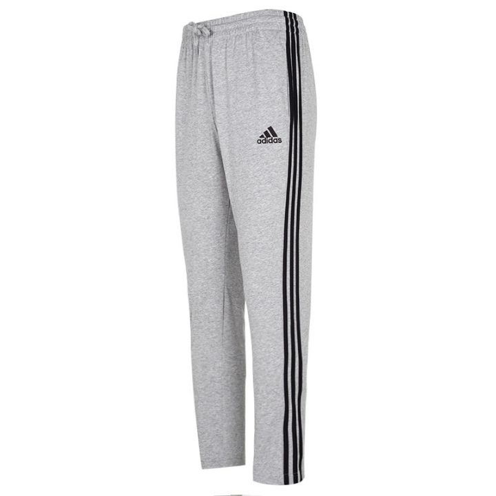 adidas-official-website-mens-pants-2023-autumn-gray-pants-straight-leg-sweatpants-mens-loose-casual-trousers