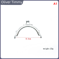 โอลิเวอร์ทิมมี่1ชิ้น8.5 10.5 12.5 15.5ซม. ฐานโลหะครึ่งวงกลมมันวาวกรอบกระเป๋าล็อคตะขอกระเป๋า DIY