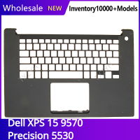 ใหม่เดิมสำหรับ XPS 15 9570แม่นยำ5530แล็ปท็อปจอแอลซีดีปกหลังด้านหน้าฝาบานพับ palmrest กรณีล่าง A B C D เชลล์