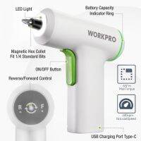 WORKPRO ชุดไขควงไฟฟ้าอเนกประสงค์3.6V ไขควงไฟฟ้าไร้สาย1500Mah ชาร์จได้24ชิ้น