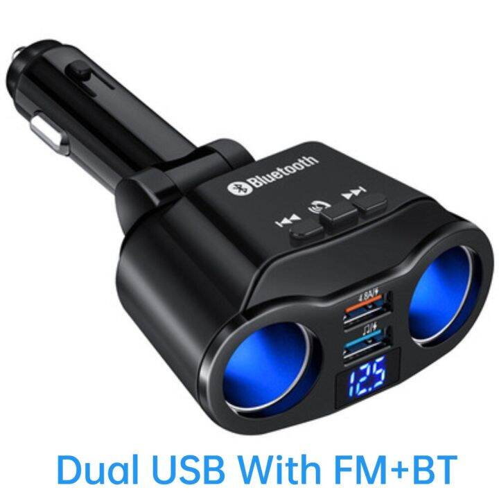 3-1a-usb-คู่ที่ชาร์จแบตในรถจอแสดงผล-lcd-2พอร์ต12-24v-อะแดปเตอร์ชาร์จไฟที่ชาร์จแบตในรถเร็วพร้อม-fm-บลูทูธ
