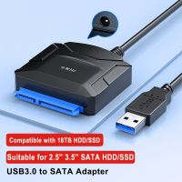 SATA เป็น USB 3.0สายเคเบิลอะแดปเตอร์สำหรับฮาร์ดไดรฟ SSD เอ็กซ์เทอร์นัลฮาร์ดดิสก์2.5 3.5นิ้วอะแดปเตอร์ SATA 3.0 USB ไปยัง Sata III ตัวแปลงสาย3 0