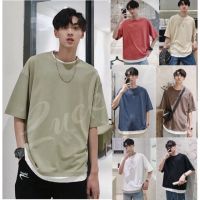 COD No.789 ( ? ? ) พร้อมส่ง ⚜️เสื้อยืดสีพื้น Oversize ⚜️ ?