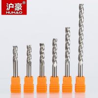 Huhao ดอกกัดเราเตอร์เครื่องตัดมันฝรั่งเกลียวแบบ3ขลุ่ย6มม. 1ชิ้นสำหรับไม้ Cnc End Mill คาร์ไบด์เครื่องตัดมิลลิ่งเหล็กเครื่องตัดมิลลิ่งการกัดไม้