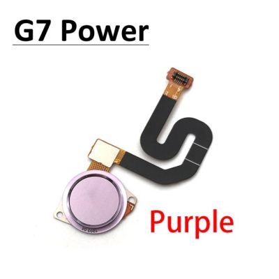 【✲High Quality✲】 anlei3 G7 Play เซ็นเซอร์ลายนิ้วมือกลับบ้านกุญแจปุ่มเมนูเคเบิ้ลสำหรับโมโตโรล่าเฟล็กซ์ริบบอน G7 Moto G8เปิด/G7เล่นบวก