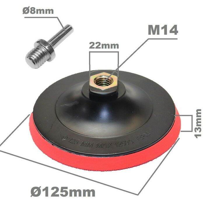 HOMETOOL Sanding Disc Angle Grinder Drill Rubber Flat Surface Fixed Bit