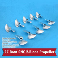 RC เรือใบพัดอลูมิเนียมอัลลอย2ใบมีด CNC,ใบพัดรูรับแสง4.76มม. Cw/ccw ความเร็วสูงพิเศษสำหรับใบพัดกึ่งแช่