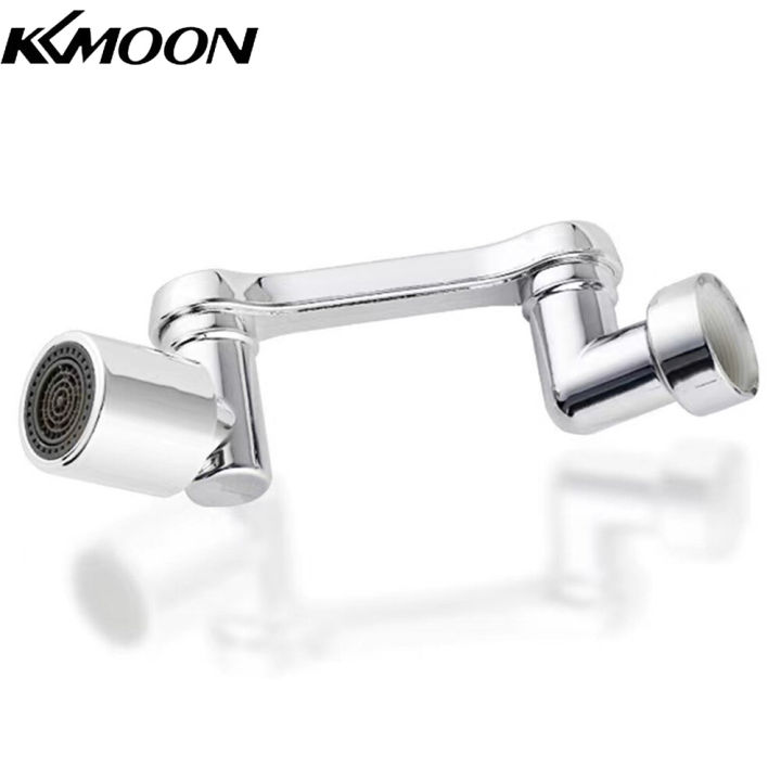 kkmoon-ก๊อกน้ำครัวเรือนความเร็วคู่สากล-s-plashproof-1-6mpa-1080-หมุนได้-s-plashproof-ยกหุ่นยนต์แขนห้องน้ำล้างขยายก๊อกน้ำปาก