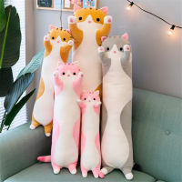 Cute Soft Long Cat Girlfriend Pillow Plush Toys Stuffed Pause Office Nap Sleep Pillow Cushion Gift Doll for Kids Girls 50-130 CM