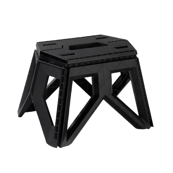 ZEAVAN Solid Structure High Bearing Handle Folding Stool Portable