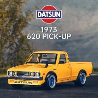 Maisto โมเดลรถโลหะผสมรับ620รุ่น1:24 1973 Datsun ของเล่นโลหะหล่อโมเดลรถยนต์ของขวัญสำหรับเด็กสะสมแบบจำลองสูง