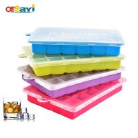 Silicone Ice Cube Trays with Lid Bpa Free Summer Ice Jelly Maker Mold For Whisky Cocktail Cold Drink