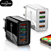 AUOVIEE Fast charging 4 USB Charger Quick Charge 3.0 for Phone Adapter For Huawei Tablet Portable Wall Mobile Charger Fast Charger