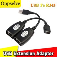 USB 2.0 Extender Adapter Lan Ethernet Network USB To RJ45 Extension Cat Cable Connector For Mouse keyboard PC DVR Printer Laptop Cables