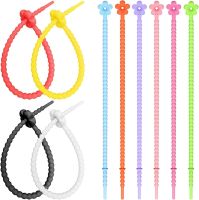 Silicone clip Cable Ties Reusable Colorful Twist Ties Straps for Bundling Organizing Holder Strap Cable Winder Cord Keeper