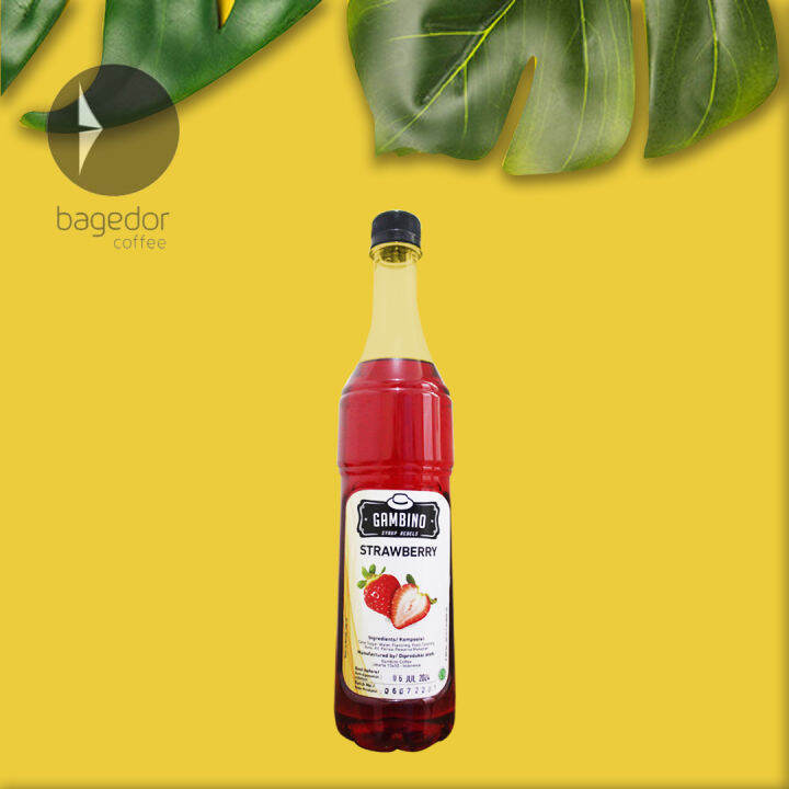 Gambino Syrup / Sirup / Sirop Flavour Strawberry Lazada Indonesia