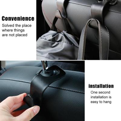 3PCS Car Seat Back Storage Hook 4Pcs Vehicle Headrest Organizer Hanger Storage Hook For Groceries Bag Handbag Car Accessories