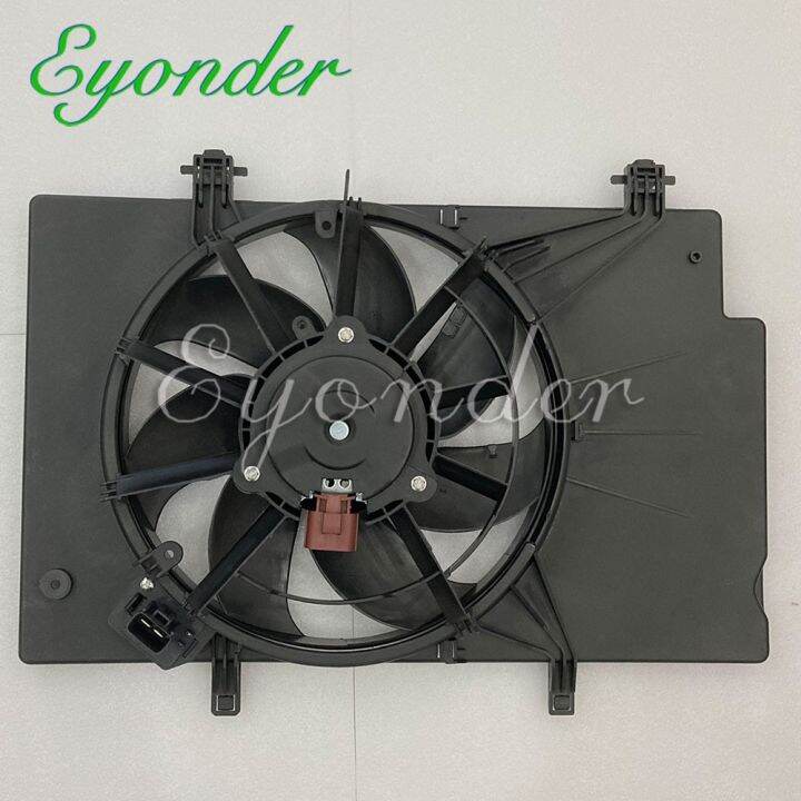 1 Engine COOLING A/C RADIATOR CONDENSER Electronic Fan For Ford Fiesta