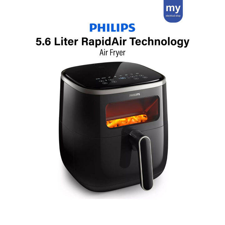 Philips Air Fryer With Window 5.6L HD9257/80 AirFryer Lazada