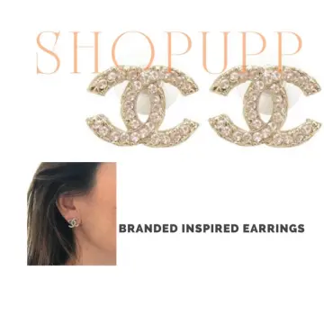 Chanel Camellia Charm Diamond Yellow Gold Earrings  Opulent Jewelers