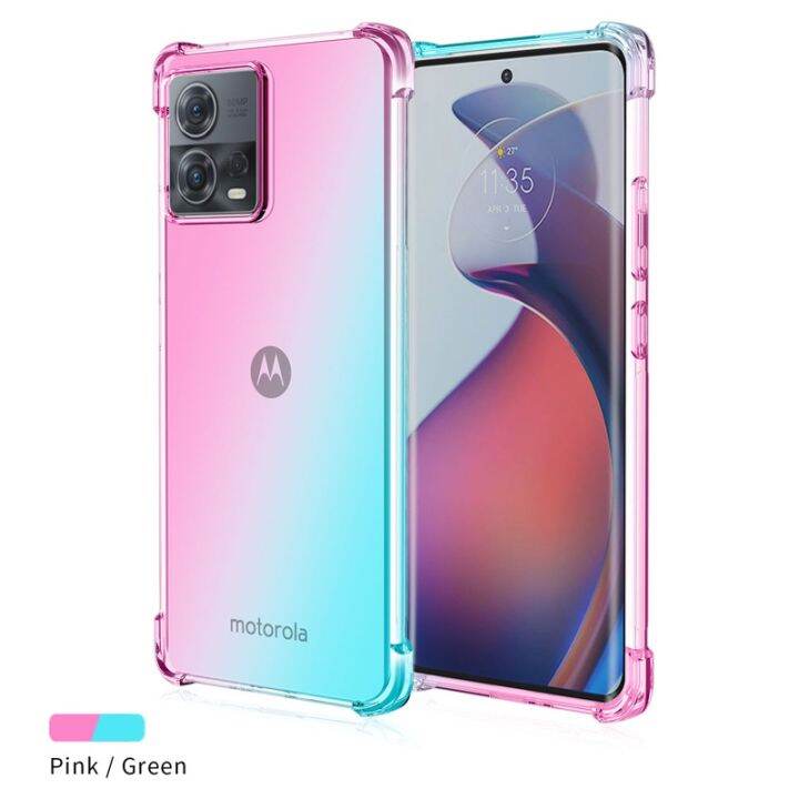 motorola-g72-g32-g22-g52-anti-drop-rainbow-2สี-tpu-เคสใสปลอกอ่อน-gradient-air-กันกระแทก-cover