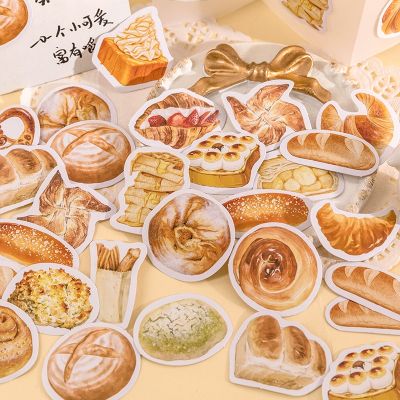 46 Pcs Creative Cute Yummy Bread Food Scrapbooking Stickers Decorative Sticker Diy Craft Photo Albums Kawaii Stationery