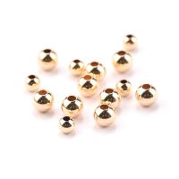 【YF】 14K Gold Filled Spacer Beads Round Loose Bead para Pulseiras Colar Jóias Fazendo Acessórios Atacado 2mm 3mm 4mm 100Pcs