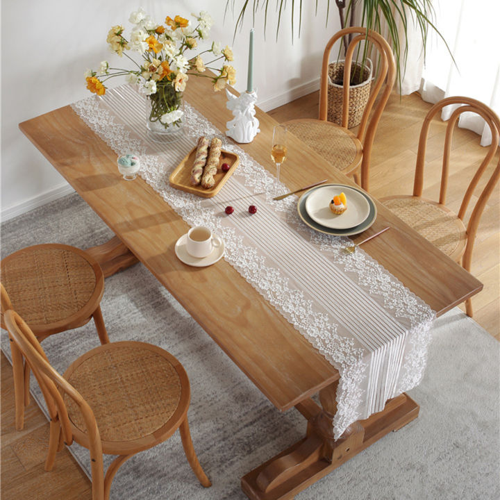 sanwood-ไม้พาย-ผ้าปูโต๊ะลูกไม้ป้องกันการซีดจางลงโต๊ะสีทึบ