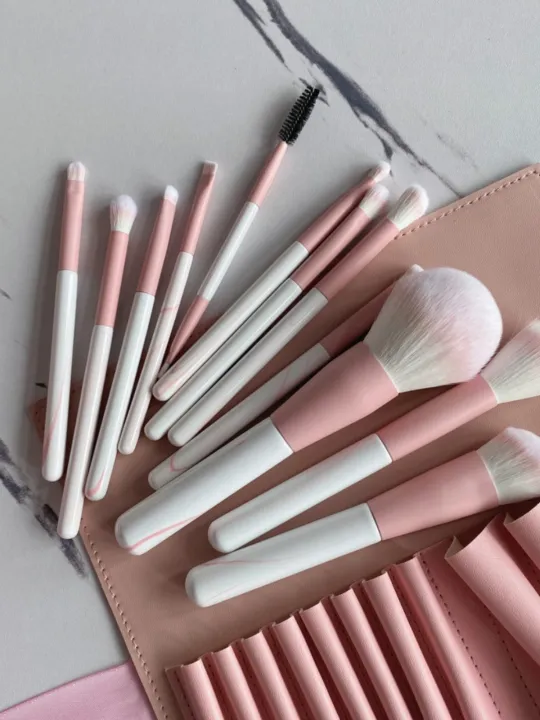 high-end-original-clear-sky-12-makeup-brushes-set-super-soft-cangzhou-loose-powder-dot-color-blush-brush-morandi-novice-beginner-complete-set