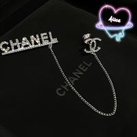 A.L.I.C.E CHANEL เข็มกลัดตัวอักษร Rhinestone