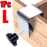 1Pc L Drawer Front Installation Fixing Clamp Hardware Jig Mounting Clip Fasten Stainless Steel Home Improvement Woodworking Tool