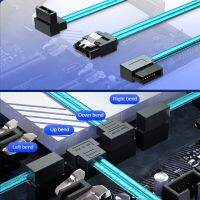 Sata 3.0 Data Cable SATA III SATA 3 Cable 10cm - 100cm With Locking Latch Straight To Right Left Up Down Angle 90 Degree 6GBs Wires  Leads Adapters