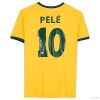 O-o 22-23 เสื้อยืดแขนสั้น พิมพ์ลายฟุตบอล World Cup Brazil Home Jersey สไตล์เรโทร สําหรับทุกเพศ