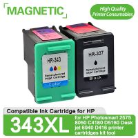 【CW】 NEW Compatible for HP343 337 Ink Cartridge Photosmart 2575 8050 C4180 D5160 Deskjet 6940 D416 printer cartridges kit tool