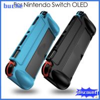 BUCHE อุปกรณ์เสริมเสริม ซิลิโคนทำจากซิลิโคน เคสป้องกันปกป้อง สำหรับ Nintendo SWITCH OLED เคสป้องกันรอย เคสป้องกันโฮสต์ ฝาครอบคอนโซลเกม