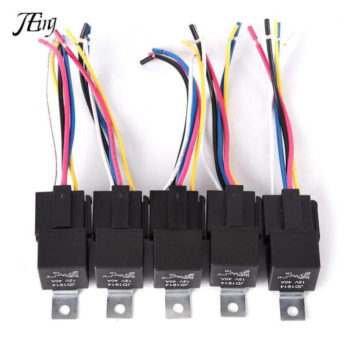 รีเลย์รถยนต์กันน้ำ5pin-12v-5pin-40a-รีเลย์รถยนต์12v-พร้อมช่องเสียบรีเลย์สะดวก