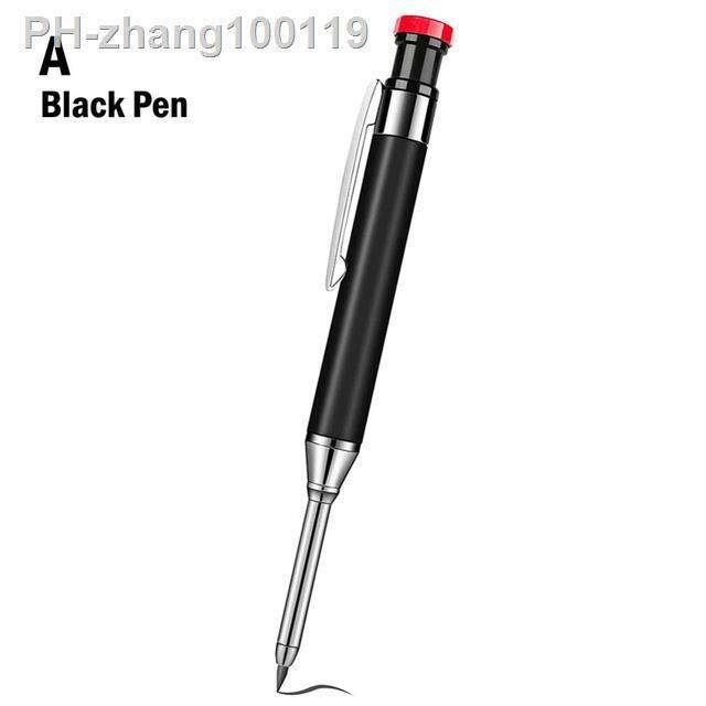 metal-solid-carpenter-pencil-set-for-deep-hole-marker-with-refill-leads-marking-tool-woodworking-deep-hole-mechanical-pencils