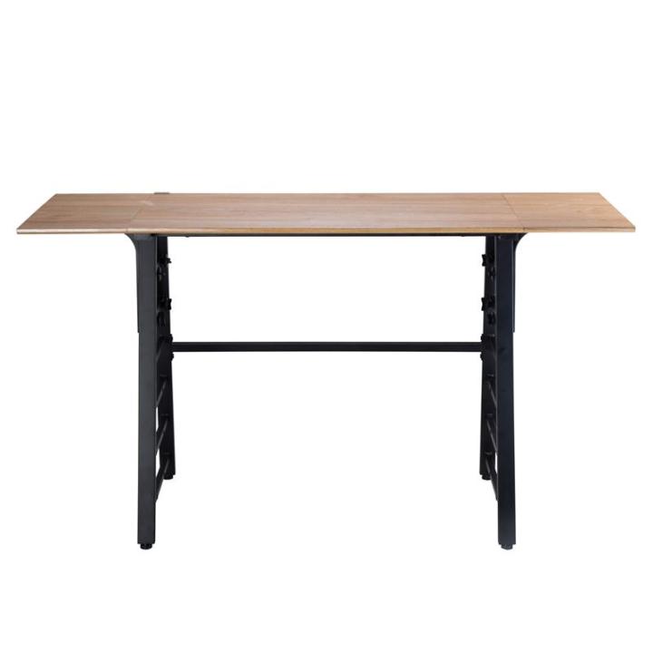 furradec-โต๊ะทำงานปรับระดับ-ด้านข้าง-a1609-สีบีช