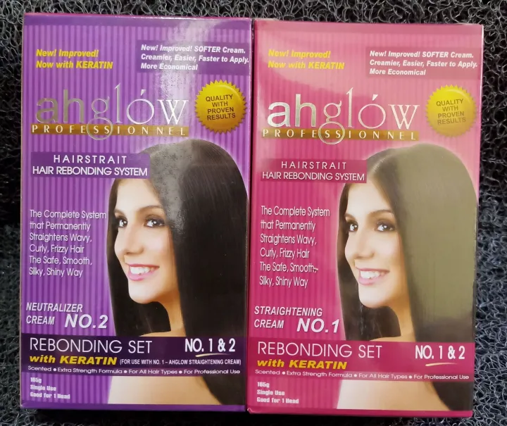 Ahglow Hair Rebonding Set 165g Lazada PH