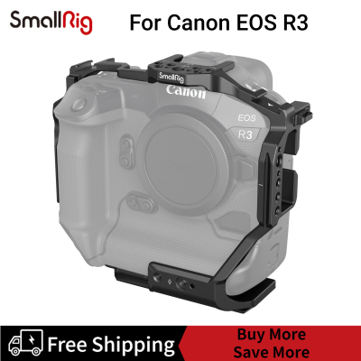 SmallRig Cage สำหรับ Canon R3ในตัวแผ่นสำหรับ Arca-Swiss สำหรับสวิทช์อย่างรวดเร็วระหว่างมือถือขาตั้งกล้องและการถ่ายภาพโคลง-3884