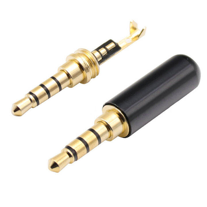 Pnate 3.5mm 4 Poles Headphone Jack Audio Male Plug Jack Adapter Stereo Connector Lazada PH