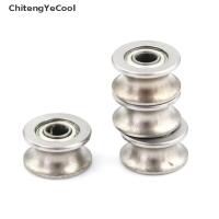 【ChitengYeCool】 4PCS 4*13*7MM 624UU HCS U Groove Guide Pulley Rail Ball Bearings Wheel Hot